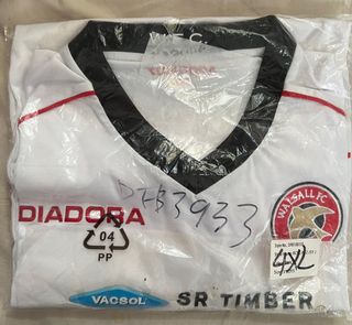 Diadora 華素爾 WALSALL FC (字章已老化, 黏袋) 白色 足球球衣 4XL64240258348675110