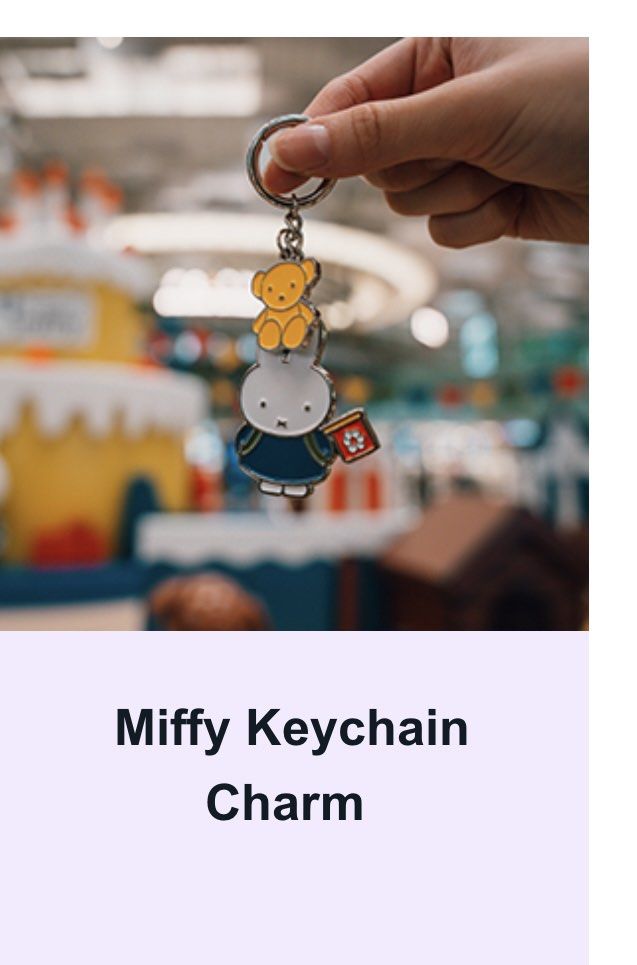 Exclusive instock authentic Changi Member redemption premium metal keychain Miffy charm (Category: Toys & Games) located in Singapore. Submitted by bxs (Listing ID 1377604057, Image 1). Description: .