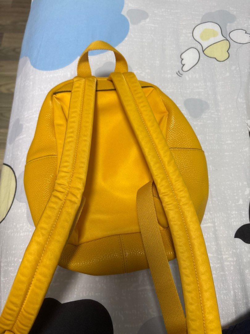 F38263 Mini Charlie Coach Backpack - Honey/ Mustard Yellow 
