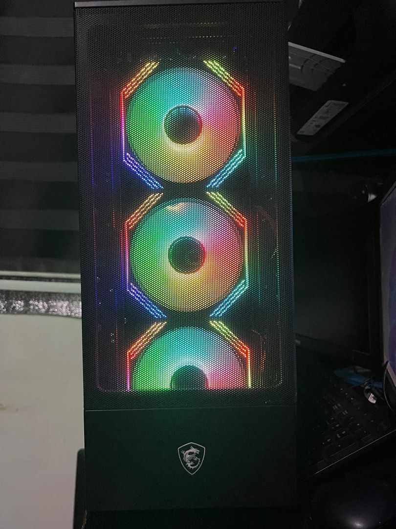 Gaming Desktop Intel Core i7-12700 12th Gen (Category: Desktops) located in Mandaluyong City. Submitted by l2ayne (Listing ID 1377579672, Image 3). Description: Intel Core i7-12700 12th Gen Processor Intel UHD Graphics 770 MSI PRO H610M-B Motherboard 16GB DDR4 Kingston Fury Memory 500GB Western Digital SSD Sata MSI MAG FORGE 111R Gaming Case 600watts HyperK 80+ Truerated Power Supply ARGB Fans with remote Windows 11 Pro Operating System Tested No