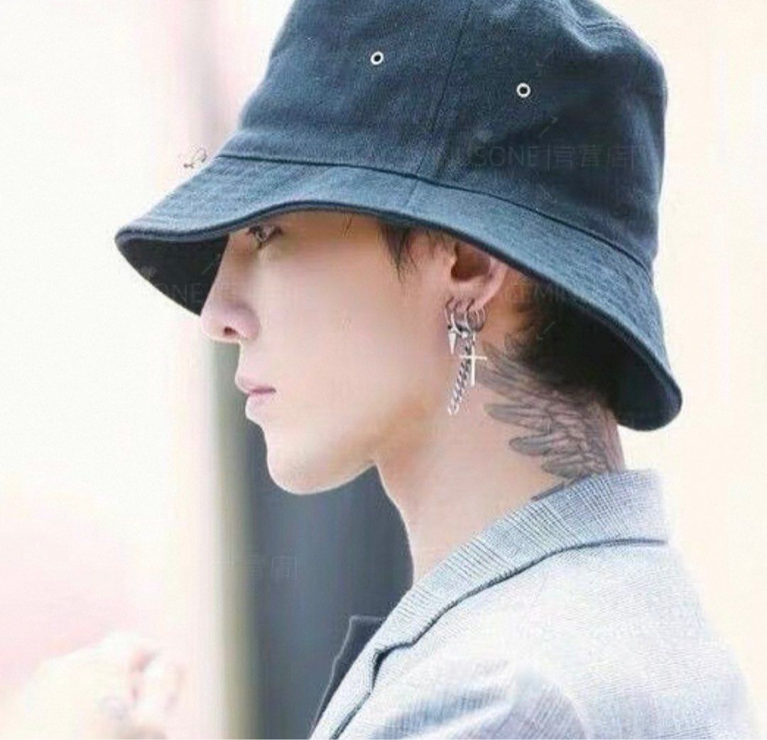 Mens Hats Bucket Hat Peaceminusone PEACEMINUSONE Bucket Hat, Worn