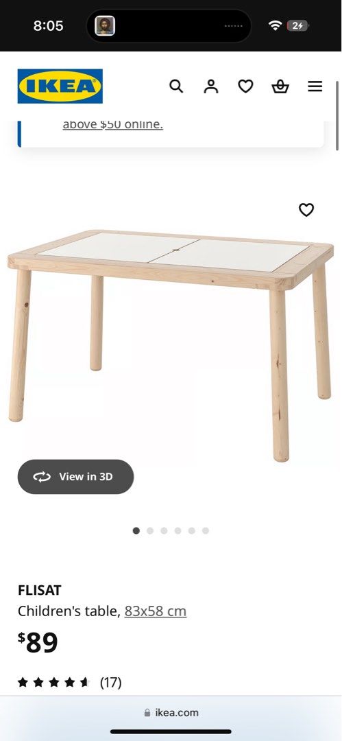IKEA FLISAT Children's Table (Category: Kids' Tables & Chairs) located in Singapore. Submitted by xxfen (Listing ID 1377685847, Image 1). Description: This is an IKEA FLISAT children's table. It's a great size for kids to play, draw, or do crafts. Comes with 2 TROFAST storage box worth $4 each. Total value is $97. .