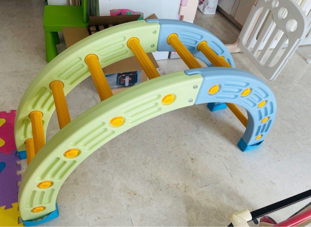 Kids' Climbing Arch - Indoor Play Equipment (Category: Infant Playtime) located in Singapore. Submitted by anna2222222 (Listing ID 1377728815, Image 1). Description: This climbing arch is perfect for indoor play! It's a great way for kids to develop their gross motor skills and have fun. Bought in a few months, still very good condition (9.9/10), my kid only played for a few times and it’s too adventurous for her age. So we would like to sell it 