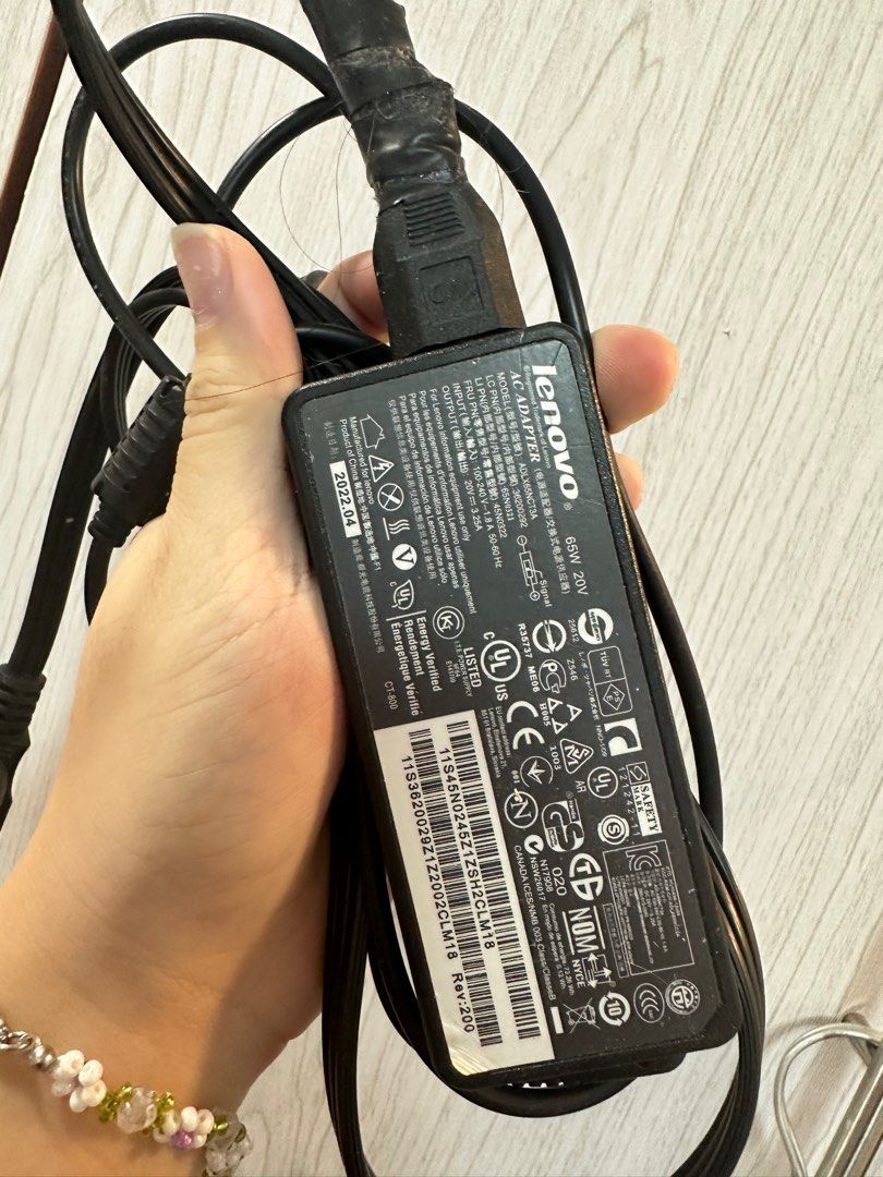 Lenovo Laptop Chargers - As Is, Untested (Category: Cables & Chargers) located in Iloilo. Submitted by gloomanomaly (Listing ID 1377621498, Image 2). Description: Lenovo Laptop Chargers - As Is, Untested 🌏 PLEASE READ BEFORE MESSAGING ✨ AS IS, UNTESTED, BUY AT YOUR OWN RISK, OFFER AND SEND INFO ONLY ✨ 50/e or 75 for both ✨Details on the pictures - - - ❌ No Haggling Please 📦 Shipping Every Wed and Sat 📱Colors may differ from Screen to Screen an