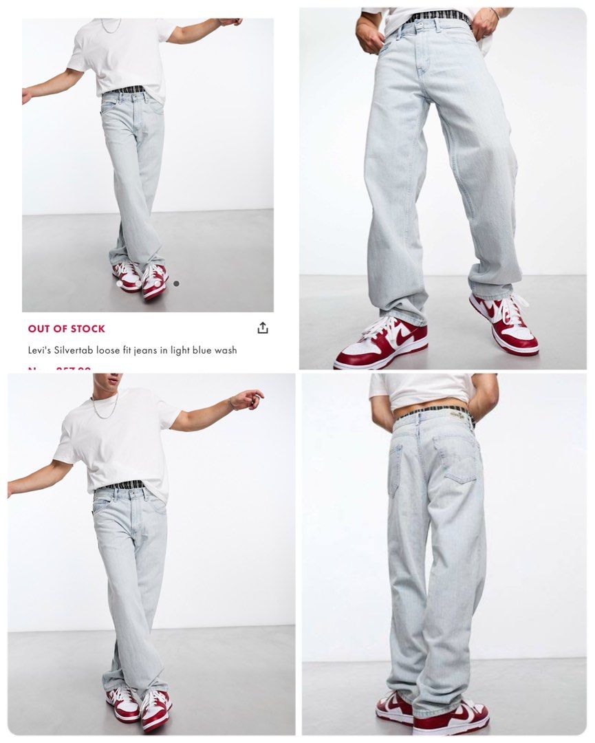 Levi’s Silvertab Loose Baggy Jeans (Category: Jeans) located in Manila. Submitted by declutterwithC (Listing ID 1377601310, Image 1). Description: Authentic Levi’s Silvertab Unisex Size 30-31 Loose fit Baggy Jeans.