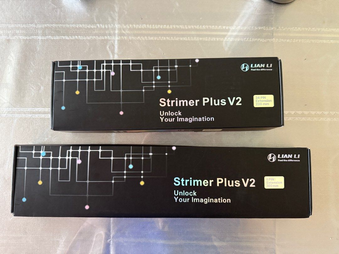 Lian Li Strimers Plus V2 (Category: Computer Parts) located in Singapore. Submitted by xoulz (Listing ID 1377646200, Image 1). Description: Selling a few Lian Li Strimer Plus v2 from my previous builds Lian Li Strimer Plus V2 2x8 Pins - $35 Lian Li Strimer Plus V2 24 Pins - SOLD https://lian-li.com/product/strimer-plus-v2/.