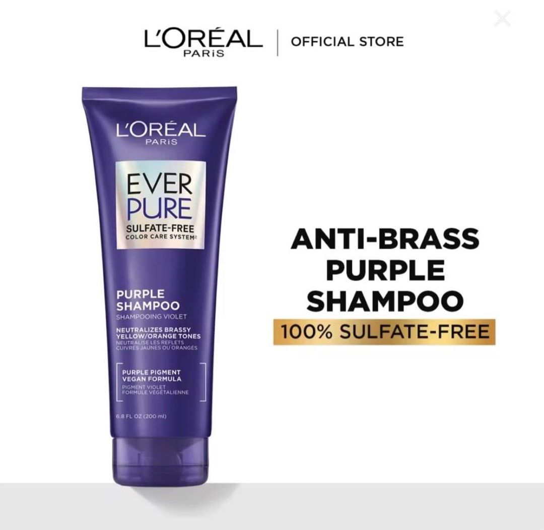 Loreal Purple Shampoo (Brand new) (Category: Hair) located in Mandaluyong City. Submitted by atchcatchph (Listing ID 1377607703, Image 3). Description: Sold 340 EACH RFS: extras Bought from a online shopping platform can show proof purchase.
