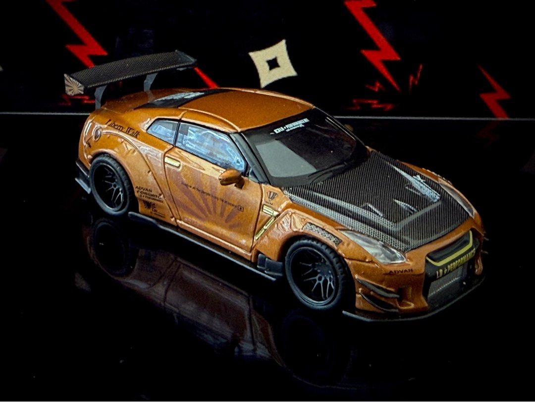 Mini GT 69 LB Works Nissan GT-R R35 Metallic Brown Liberty Walk