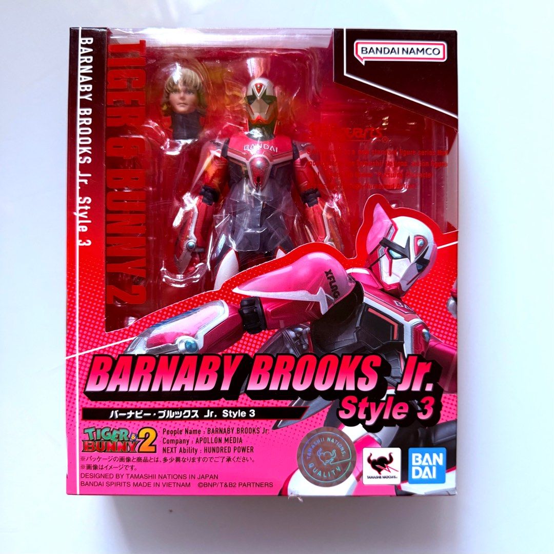 MISB Hasbro Transformers Age of the Primes Deluxe Class Decepticon Crasher, Bandai s.h.figuarts Tiger & Bunny Barnaby Brooks Jr. Style 3 SHF Action Figure, Authentic, New, Sealed & Unopened in Mint Condition Box (Category: Toy Figures) located in Singapore. Submitted by tudor8 (Listing ID 1377675311, Image 4). Description: * S.H.Figuarts Tiger & Bunny Barnaby Brooks Jr. Style 3 $25 * Transformers Decepticon Crasher $25 Authentic, New, Sealed & Un