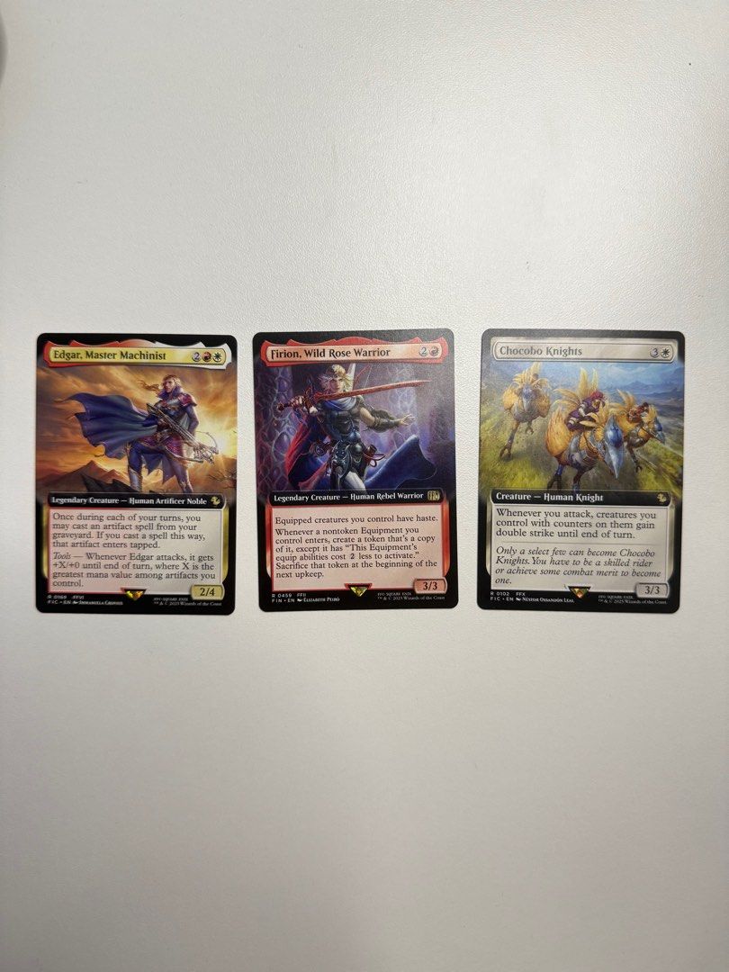 Updated: WTS MTG Final Fantasy Extended Art (Non-Foil) - Squall, Vincent, Cecil, Kuja, Balthier, Edgar, Firion, Chocobo Knights, Hobbies & Toys, Toys & Games on Carousell Updated: WTS MTG Final Fantasy Extended Art (Non-Foil) - Squall, Vincent, Cecil, Kuja, Balthier, Edgar, Firion, Chocobo Knights, Hobbies & Toys, Toys & Games on Carousell