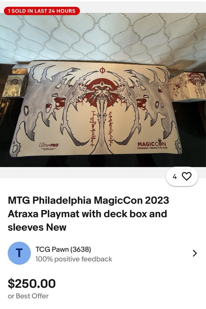 MTG Philadelphia MagicCon 2023 Atraxa Playmat and Deck Box with