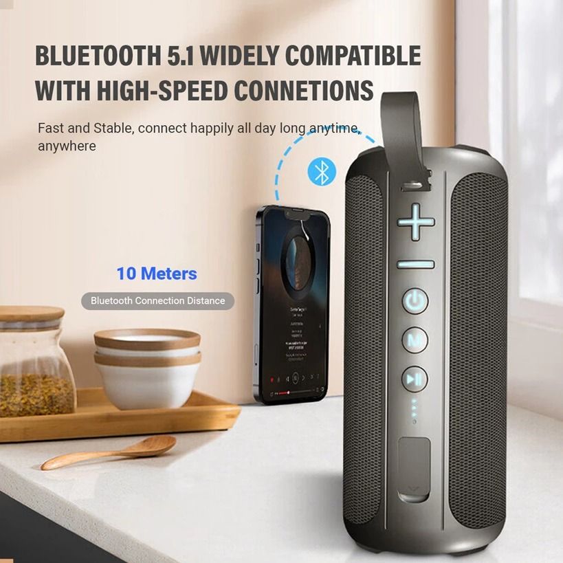 Music Legend Bluetooth Speaker T11 (Category: Soundbars, Speakers & Amplifiers) located in Singapore. Submitted by i.commmobile (Listing ID 1377635569, Image 3). Description: ● 9 core functions ● Give you a new experience ● 2*10W Dual speakers ● DSP bass boost ● Lossless Audio Player ● IPX5 waterproof ● TWS Internet ● 4 hours of charging ● 2400mAh battery capacity ● High-speed Bluetooth 5.1 ● AUX input.
