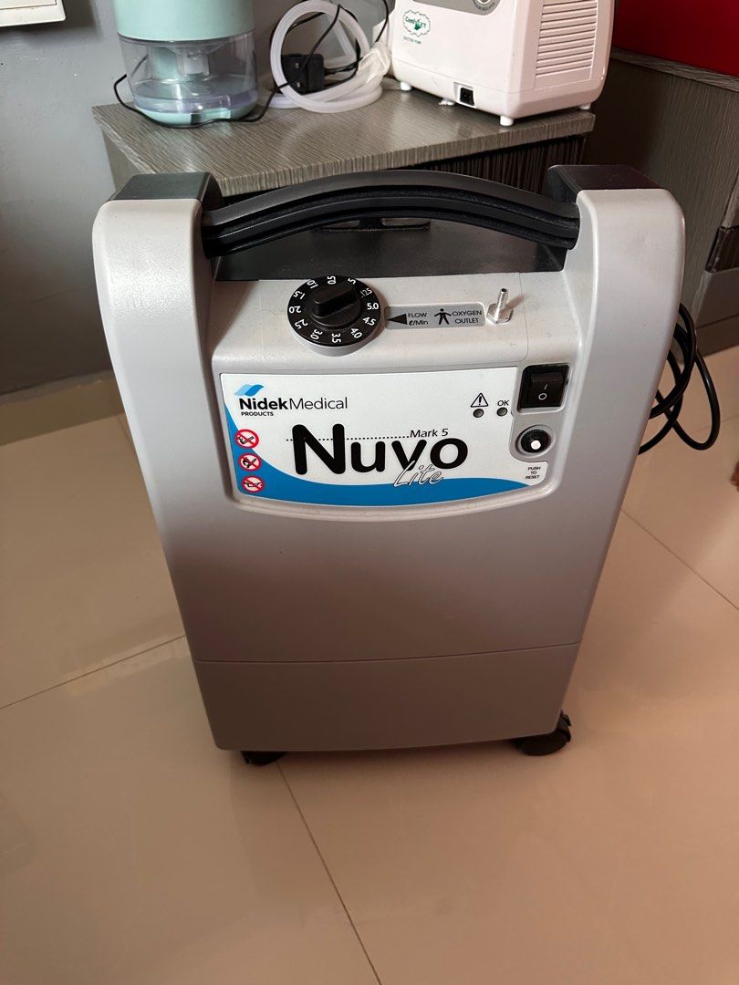 Nuvo 5Litres oxygen concentrator (Category: Other Assistive Aids) located in Singapore. Submitted by skater_77 (Listing ID 1377644710, Image 1). Description: No issue using. No longer need it, this selling. Up to 5 litres. .