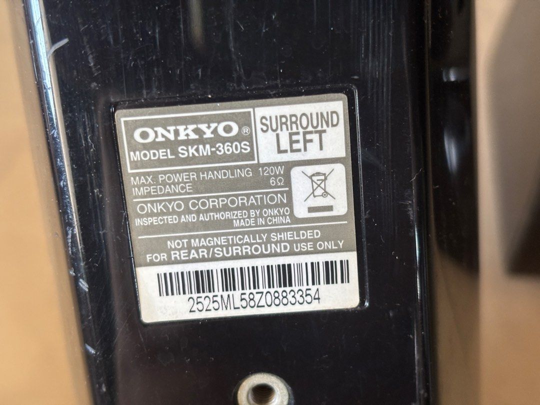 Onkyo SKC-360C & SKM-360S Surround Sound Speakers63205309277953112