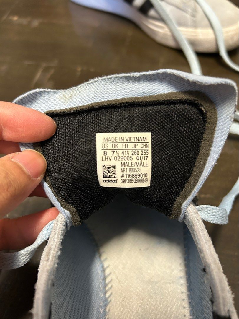 Original Adidas Campus Sneakers - Light Blue (Category: Sneakers) located in Pasig City. Submitted by lucasapp (Listing ID 1377628682, Image 3). Description: Size: Men's US 8 Bought this in Japan No box RFS: Clearing up space Price negotiable .