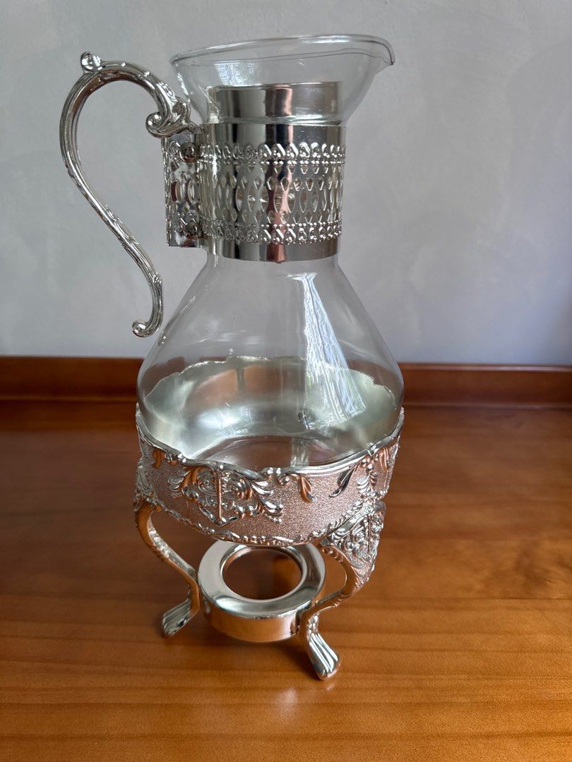 Paci Silver Pitcher with Warmer