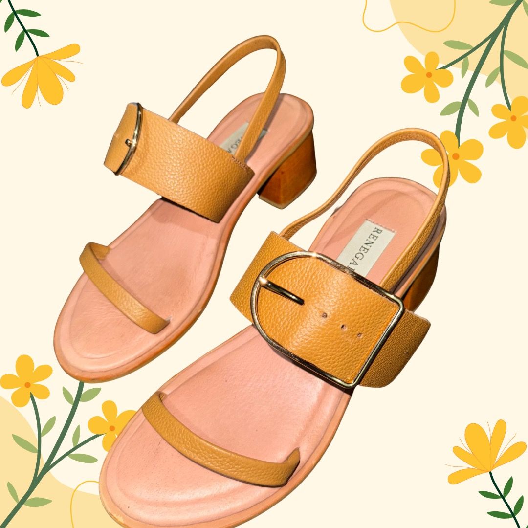 Renegade Folk Limelight Heels Size 7 (Category: Heels) located in Pasay City. Submitted by closetdetoxbyk (Listing ID 1377579037, Image 2). Description: ⚡️ PLEASE READ ⚡️ ‼️Please be considerate. Would rather keep than sell low. *Actual photos posted 📏: Size 7 (23.5 cm - 24.0 cm) 🔍: 9/10 Condition. Used very lightly twice in two weddings. Hardware still intact. Made of real leather and locally made in Marikina. Sole has barely any signs of wear