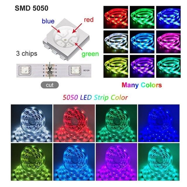 [DIY, Deco] RGBIC DreamColor Light 5050 LED Strip 1/3/5/10/15/20/30 ...