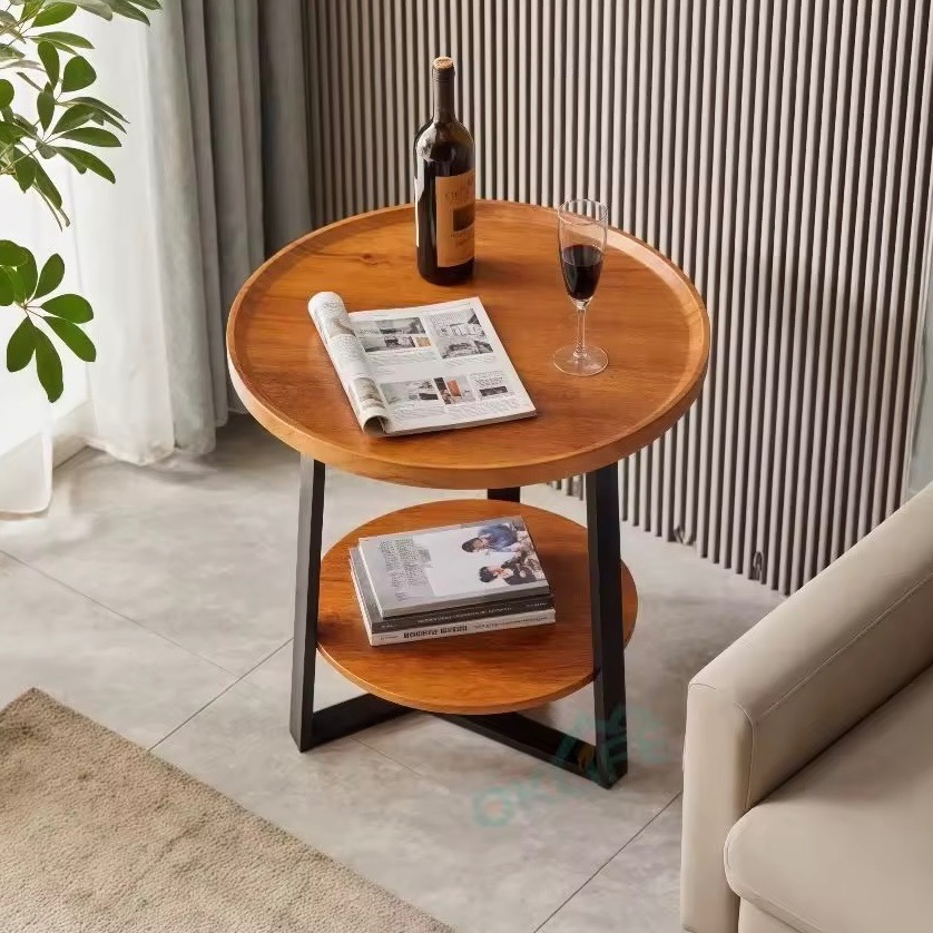 Round Coffee Table | Living Room Side Table | Round Sofa Corner Table ...