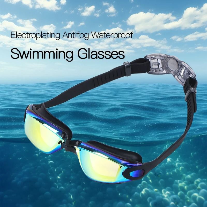 Swimming Goggles Professional Waterproof Swim Eyewear Glasses Anti-fog ...
