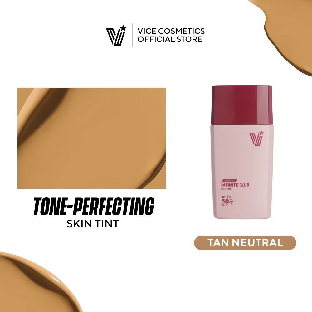 Vice Blur Skin Tint (Category: Makeup) located in Paranaque City. Submitted by makeupskincarebelowretail (Listing ID 1377569495, Image 2). Description: Brand new w box Srp 350 Tan Warm and Neutral only.
