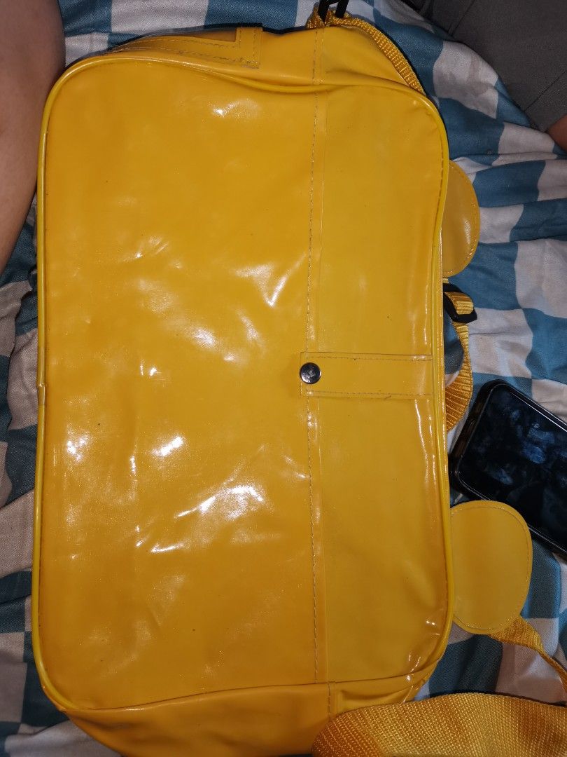 Winnie the Pooh kid's bag (Category: Cross-body Bags) located in Quezon City. Submitted by emsparkle (Listing ID 1377653132, Image 3). Description: Cute in actual Slight dirts inside.