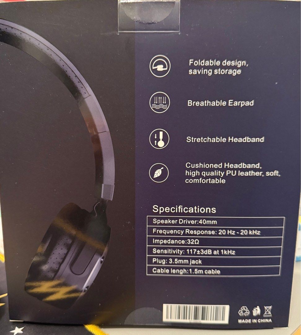 Wired Headset （分類：頭戴式/罩耳式耳機）位於 Hong Kong。 由 jcr2018 提交（商品編號 1377708283，圖片 2）。簡介： 。