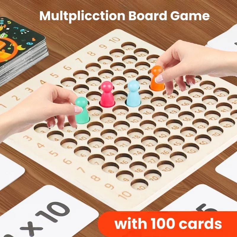 Wooden 99 Multiplication Board Montessori Arithmetic Toys ...