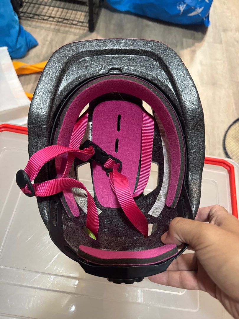 XS BTWIN Kids' Bike Helmet Pink, Sports Equipment, Bicycles