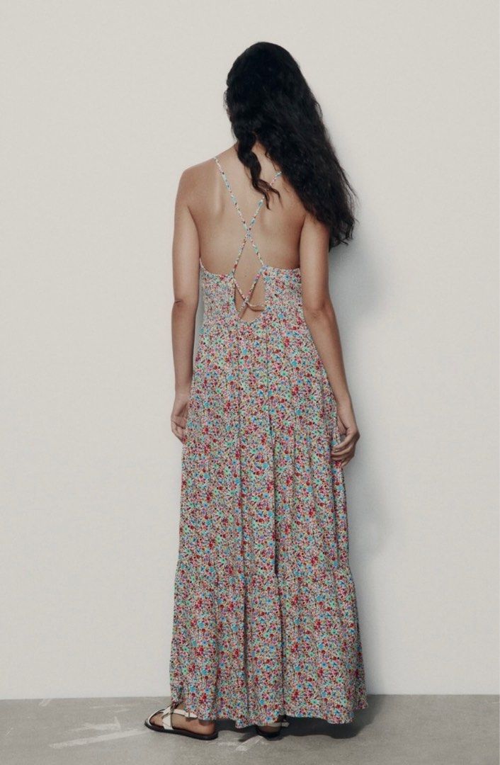 Zara Floral Backless Maxi Dress (Category: Dresses) located in Las Pinas. Submitted by kararaaah (Listing ID 1377731104, Image 3). Description: Never used, brand new and still with tag. Bought for 2995 at the Zara store in Rockwell. .