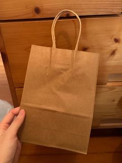 牛皮紙袋15x8x21 cm 50個 送封口貼紙64227393227011110