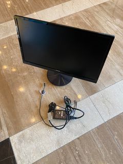 24" Philips 244e5q hdmi monitor with speakers Philips computer monitor display computer Mon computer screen with built-in speakers (Shangshui pickup) Trade at Sheung Shui Computer64195856120706110