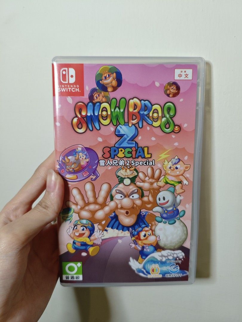 由 vickyhsu12395 (刊登 ID 1372791499，圖片 1) 提交，位於 台北市 (Taipei) 的 雪人兄弟2 Special SHOWBROS 中文 任天堂 switch NS Nintendo 二手 多人 小暄暄商鋪 (類別：Nintendo 任天堂)，說明：二手，僅玩過一次，很棒的復古懷舊小遊戲，增添新的4人+能選多角色，充滿回憶，又不失同樂趣味。 👉小暄暄商鋪館內，售有更多商品，快快進來參觀選購尋寶吧！。