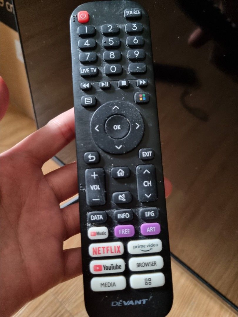 43' UHD Smart 4K TV (Category: TV Consoles) located in Manila. Submitted by gotthingsumaylike (Listing ID 1372740472, Image 3). Description: for sale Devant 43' UHD Smart 4K TV 2yrs used like new, good condition with Box.