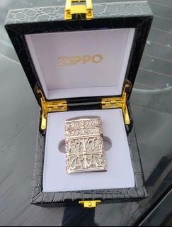正貨超抵 | Zippo新款鍍銀打火機 帶黑色禮盒包裝62970076267393112