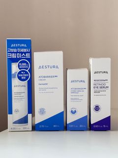 In Stock Korean AESTURA ATOBARRIER 365 CREAM MIST 120ml / CREAM 80ml / HYDRO CERA-HA AMPOULE 30ml / REGEDERM RETINOID EYE SERUM 15ml Ceramide Soothing Moisturizing Spray / Moisturizing Cream / Moisturizing Essence / Anti-Wrinkle Eye Serum64196296508035110