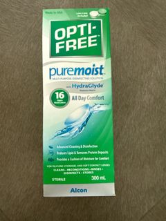Alcon Opti-Free PureMoist多功能消毒隱形眼鏡藥水300毫升 64219496122113110