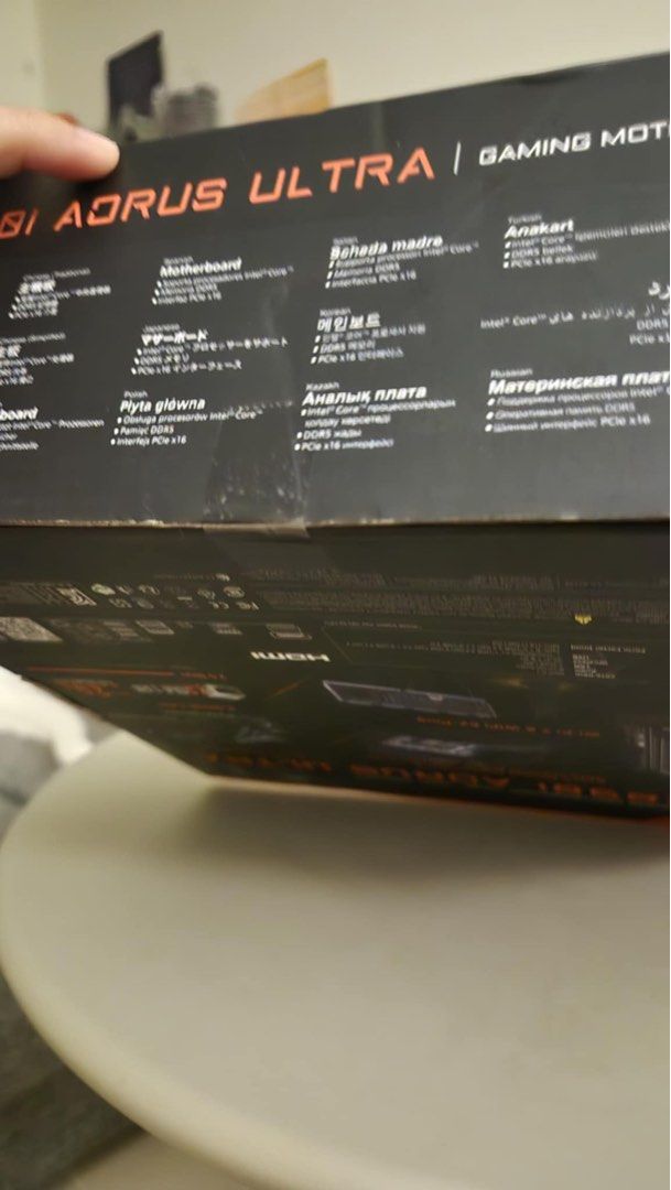 Aorus Z890i Motherboard (Category: Computer Parts) located in Taguig. Submitted by vntg.wel (Listing ID 1372847985, Image 3). Description: Helping a Friend! Brand New sealed Bought at BGC datablitz ₱23,950 Original Price w/ receipt RFS: change of mind ₱19,000 slightly negotiable for sure buyer.