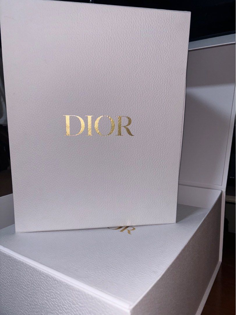Authentic Dior Magnetic Box (Category: Luxury Bags & Wallets) located in Manila. Submitted by nikashoppe (Listing ID 1372848790, Image 1). Description: price ranges from 2000-3000 depending on the size! - authentic dior magnetic boxes! - minimal to no flaws! - sizes: medium, large, xl - rfs: decluttering!.