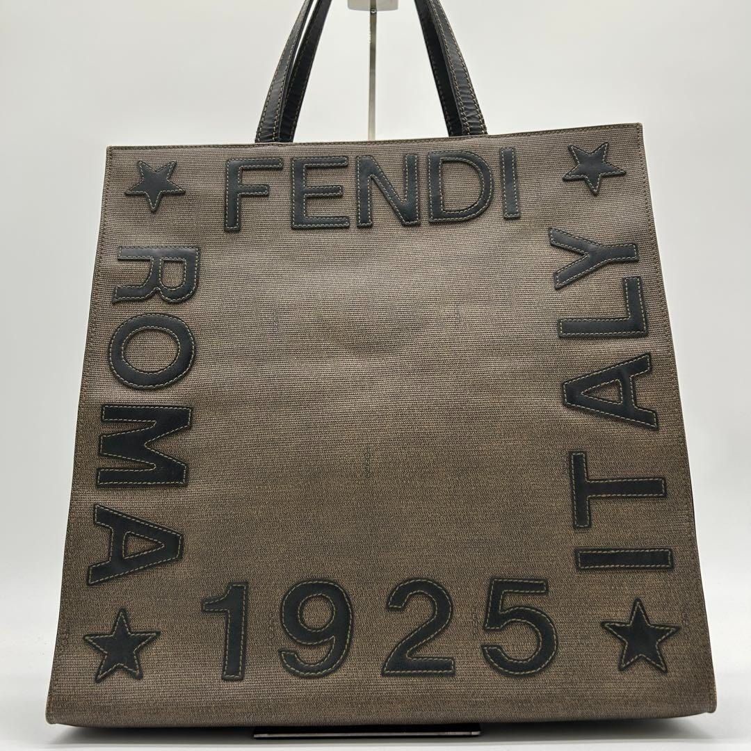 Authentic Fendi Roma tote bag, PVC leather, brown, Luxury, Bags ...