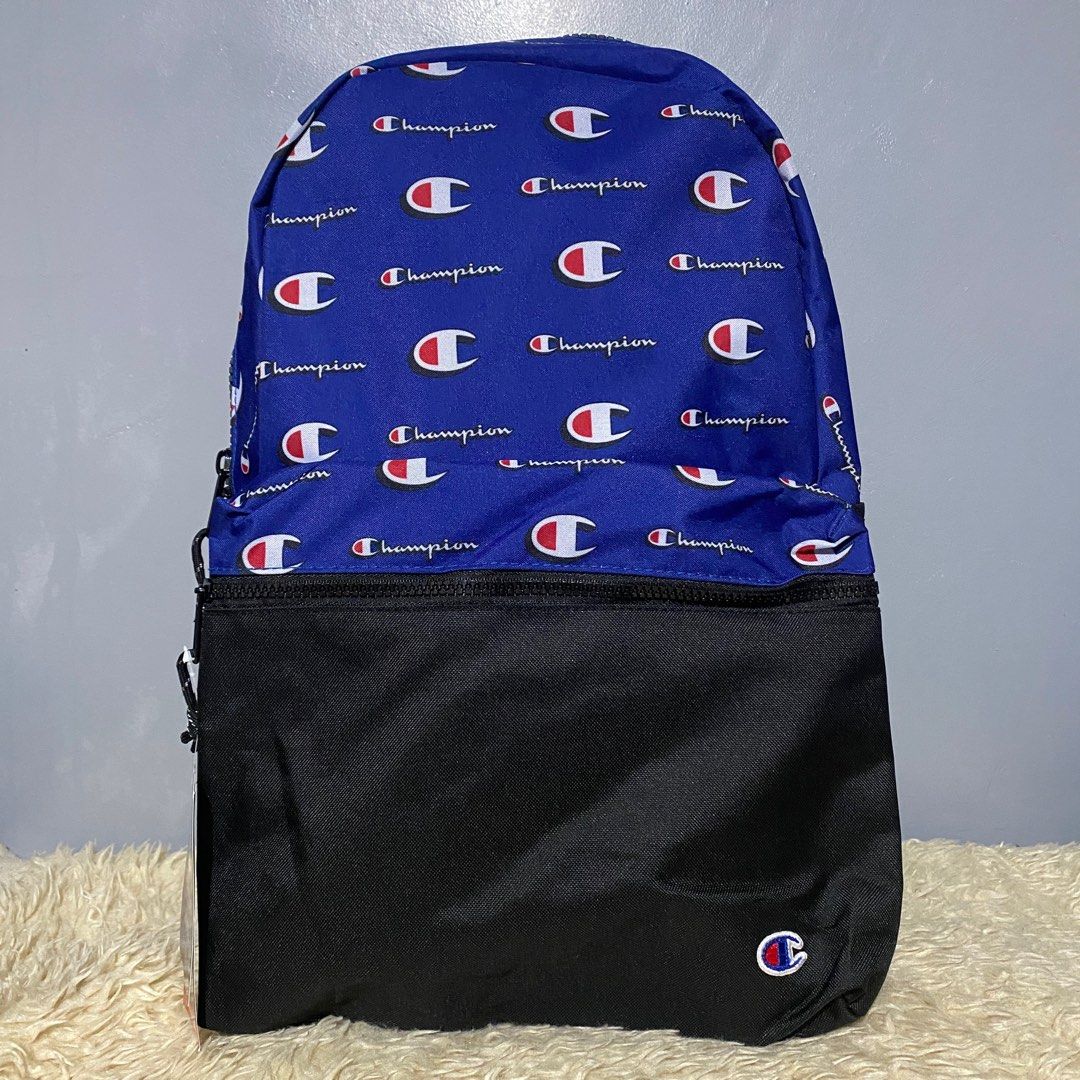 Champion Backpack (Category: Backpacks) located in General Tinio. Submitted by ubuyshoppers (Listing ID 1372803894, Image 3). Description: Size : Large ✅Bought in USA🛒🇺🇸 ✅On hand in PH🇵🇭 Location : Nueva Ecija Courier : J&T (Pay now ship out tomorrow) LBC ( By schedule).