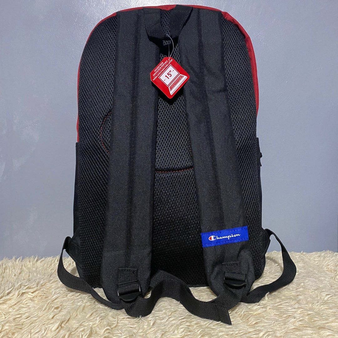 Champion Backpack (Category: Backpacks) located in General Tinio. Submitted by ubuyshoppers (Listing ID 1372803894, Image 2). Description: Size : Large ✅Bought in USA🛒🇺🇸 ✅On hand in PH🇵🇭 Location : Nueva Ecija Courier : J&T (Pay now ship out tomorrow) LBC ( By schedule).