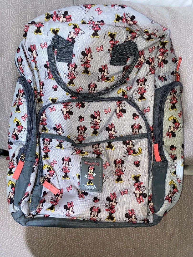 Disney Minnie Mouse Diaper Backpack Bag (Category: Backpacks) located in Mandaluyong City. Submitted by _sjnlmc (Listing ID 1372840353, Image 1). Description: Original Disney.