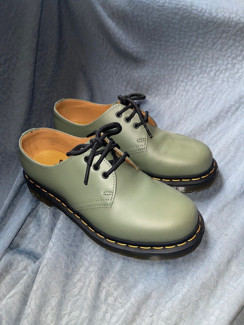 Dr. Martens 1461 Khaki Green ローファー 1461 Smooth Leather Oxford Shoes in Khaki Green | Dr. Martens