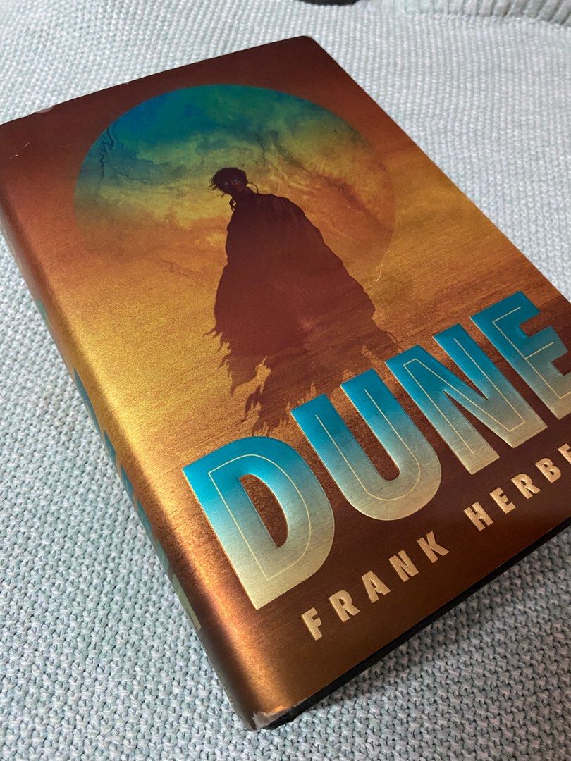 Dune by Frank Herbert (Category: Storybooks) located in Baguio. Submitted by albyary (Listing ID 1372794606, Image 2). Description: Purchased from Fully Booked. This is the deluxe hardcover edition. Slight storage wear but overall in excellent condition. With minimal dents, no writings, highlights, folds, creases, or tanning. A great copy for collectors or fans of the series. RFS: Will be buying the Folio Society Edition .