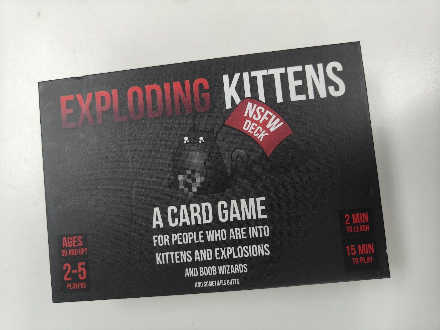 Exploding kittens (Category: Board Games & Puzzles) located in Singapore. Submitted by toofreedontdisturb (Listing ID 1372851168, Image 1). Description: open to check but never play before.