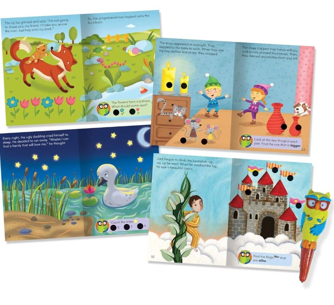 Hot Dots Jr. Interactive Storybook set for Kids (Category: Children's Books) located in Rizal. Submitted by Bop9897 (Listing ID 1372686085, Image 3). Description: Hot Dots Jr Interactive Books with 4 interactive fairy tales and Ollie - the talking, Teaching Owl - working good - can send video - perfect for Age 3-6 - Educational.