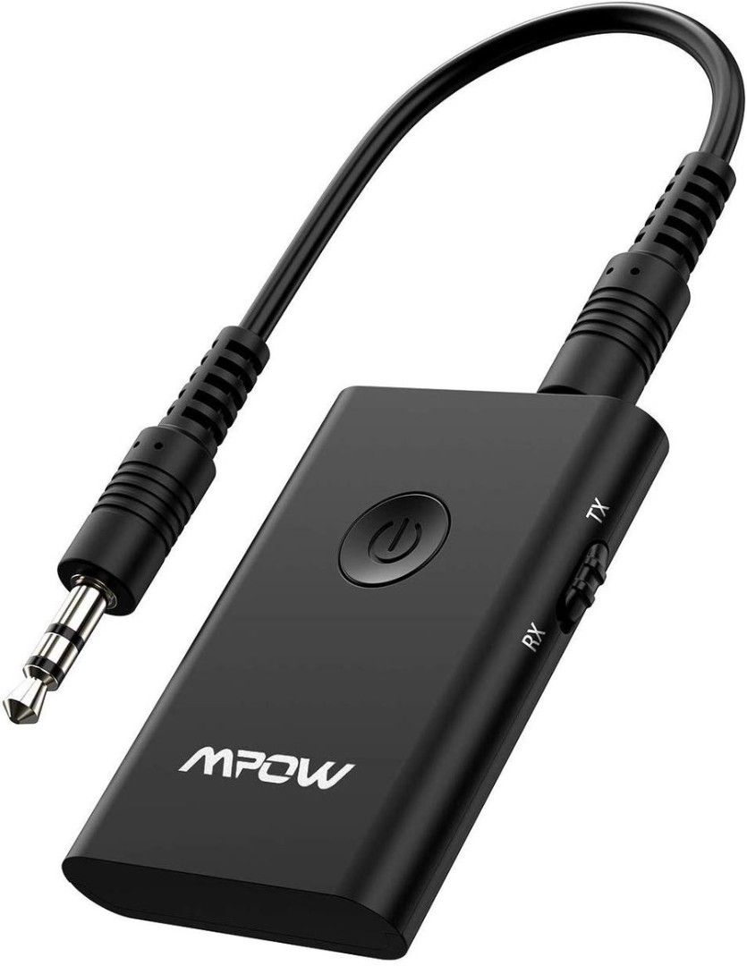 MPOW Bluetooth Transmitter & Receiver (Category: Portable Audio Accessories) located in Singapore. Submitted by superbestdeal88 (Listing ID 1372798876, Image 1). Description: Description: Wireless Audio Adapter for 3.5mm Stereo, Bluetooth Transmitter for TV, AUX-IN Bluetooth for Car, Home Stereo System, Slide Switch for Easy to Use Features: - MPOW BLUETOOTH TRANSMITTER AND RECEIVER: TX: Using Mpow on your TV to connect your Bluetooth headphones,