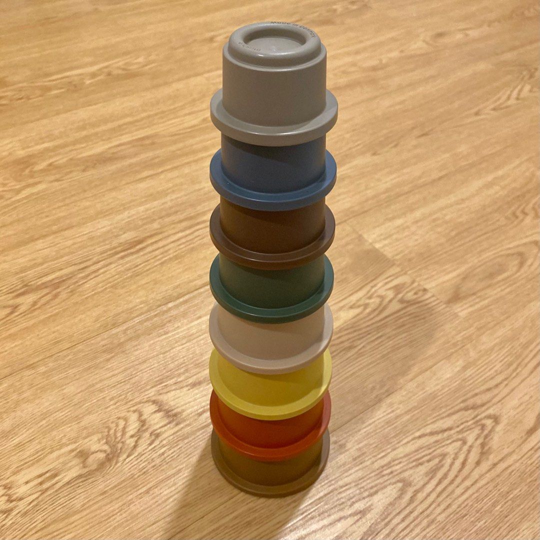 Mushie Stacking Cups Retro | Mainan Susun Edukasi Cup Anak Bayi Warna ...