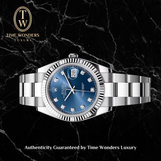 New June 2025 Rolex Datejust 36mm Black w Diamonds 126234